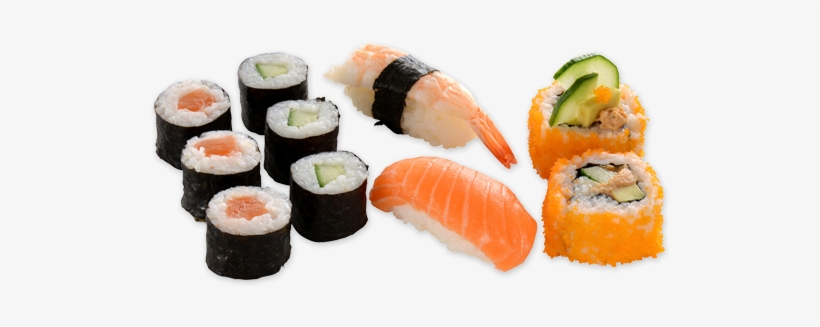 Happy Mix 10 Pièces 1 Sushi Crevette 1 Sushi Saumon - California Roll, transparent png