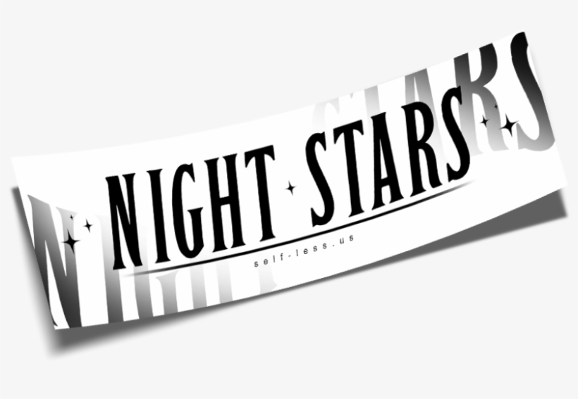 Night Stars Slap White - Night, transparent png