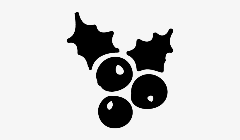 Holly Leaf With Berries Vector - Leaf, transparent png