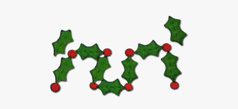 A Holly Garland Is A Great Decoration For The Christmas - Garland, transparent png