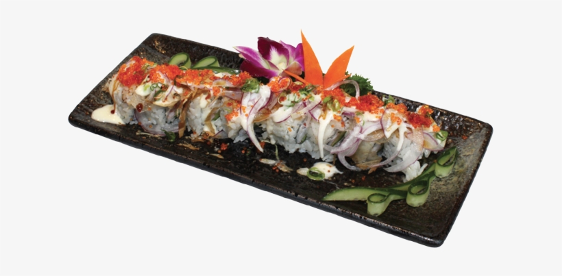 Sushi Roll Png Download - Cooked Salmon Roll Sushi Png, transparent png