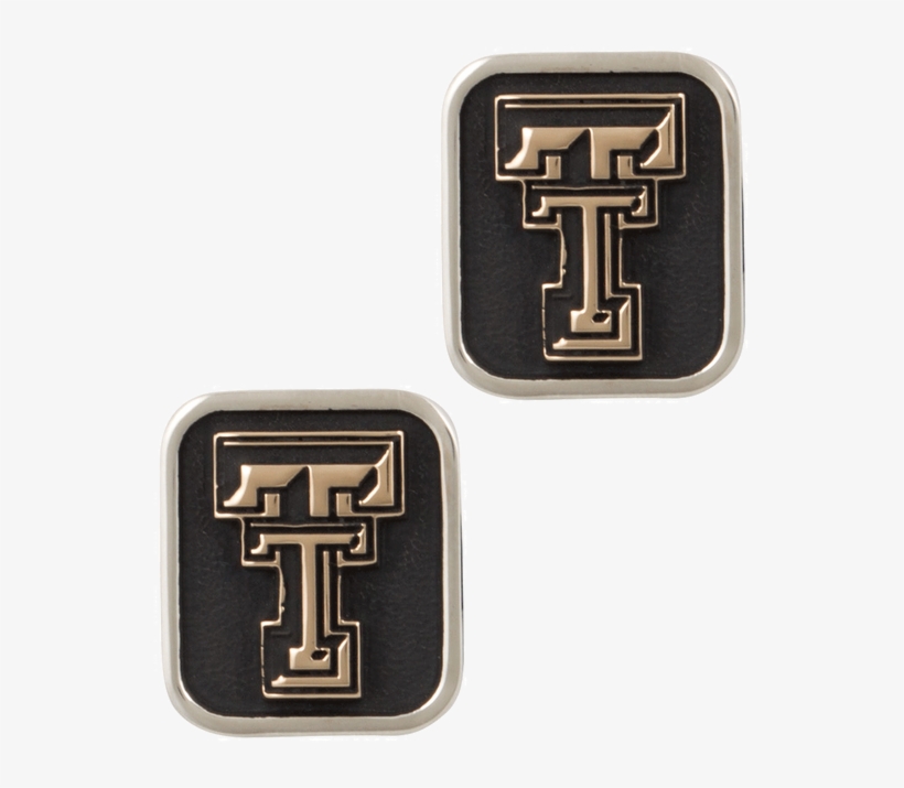 Texas Tech University Gold And Silver Cufflinks - Silver, transparent png