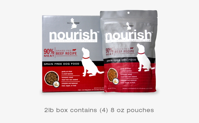 Grass-fed Beef Recipe - Isle Of Dogs Nourish Air Dried Beef Recipe Dog Food, transparent png