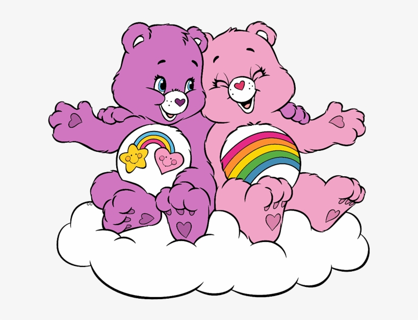 Best Friend Clipart Group Clipart Royalty Free Library - Pink And Purple Care Bear, transparent png