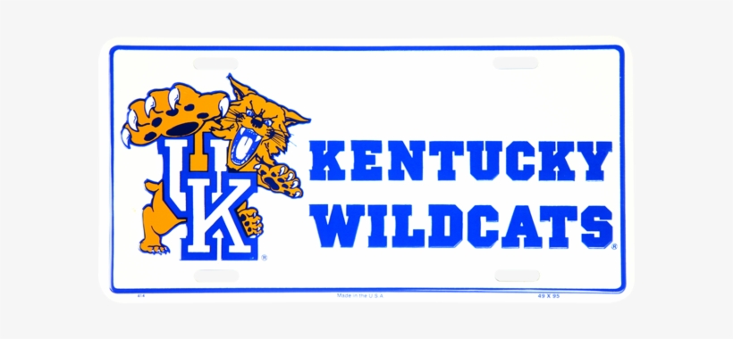 414 - Kentucky Wildcats - University Of Kentucky Wildcats License Plate 6 Inch, transparent png