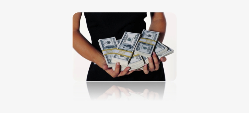 Holding Stacks Money - Money In Hand, transparent png