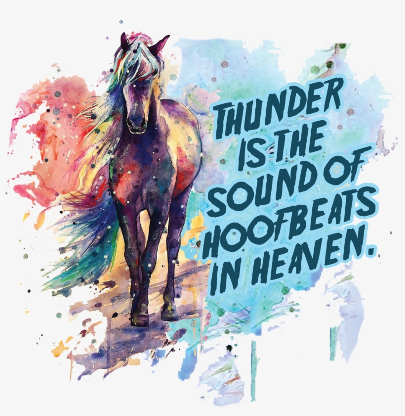 Caballos En Acuarela, transparent png