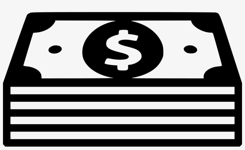 Png Freeuse Stock Cash Png Icon Free Download Onlinewebfonts - Stack Of Cash Black And White, transparent png