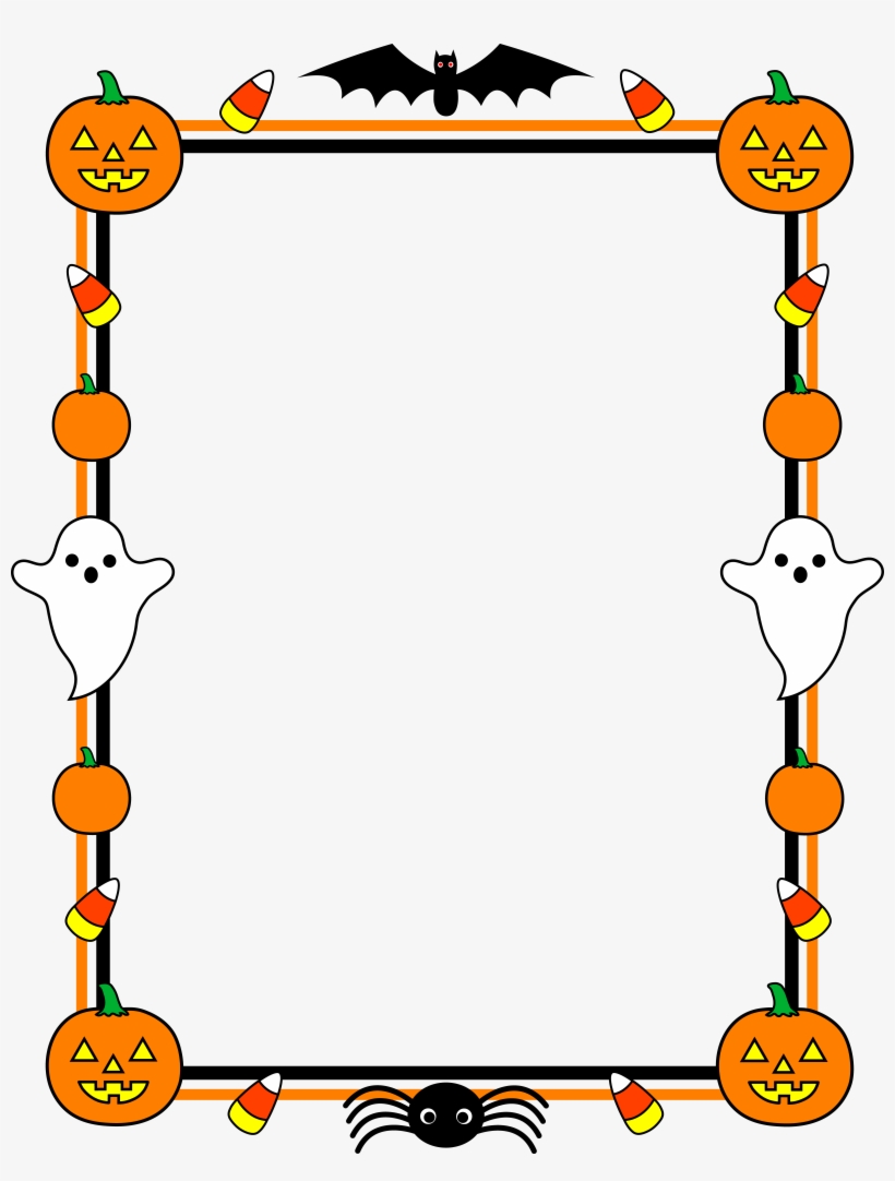 Halloween Border Clipart, transparent png