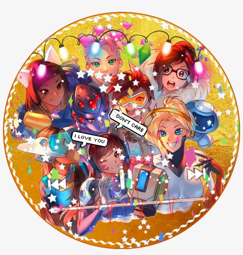 Overwatch Mercy Tracer Bastion Pharah Mei Symmetra - Cartoon, transparent png