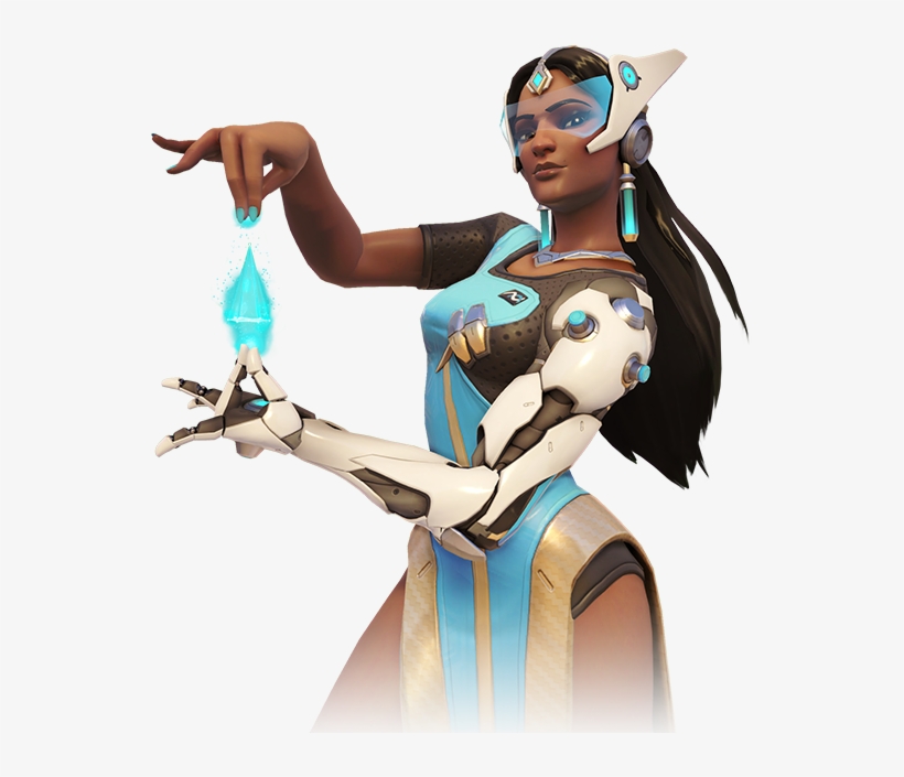 Charge/leap Into The Middle Of The Entire Enemy Team - Overwatch Symmetra Png, transparent png