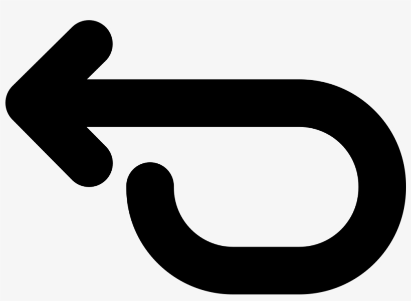 Curved Arrow Pointing To Left Comments - Pointing Curved Arrow, transparent png