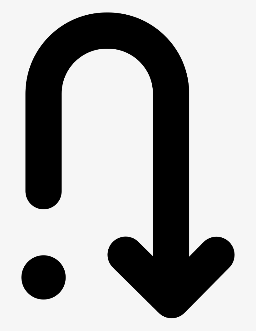Returning Down Curved Arrow From One Point Comments - Portable Network Graphics, transparent png