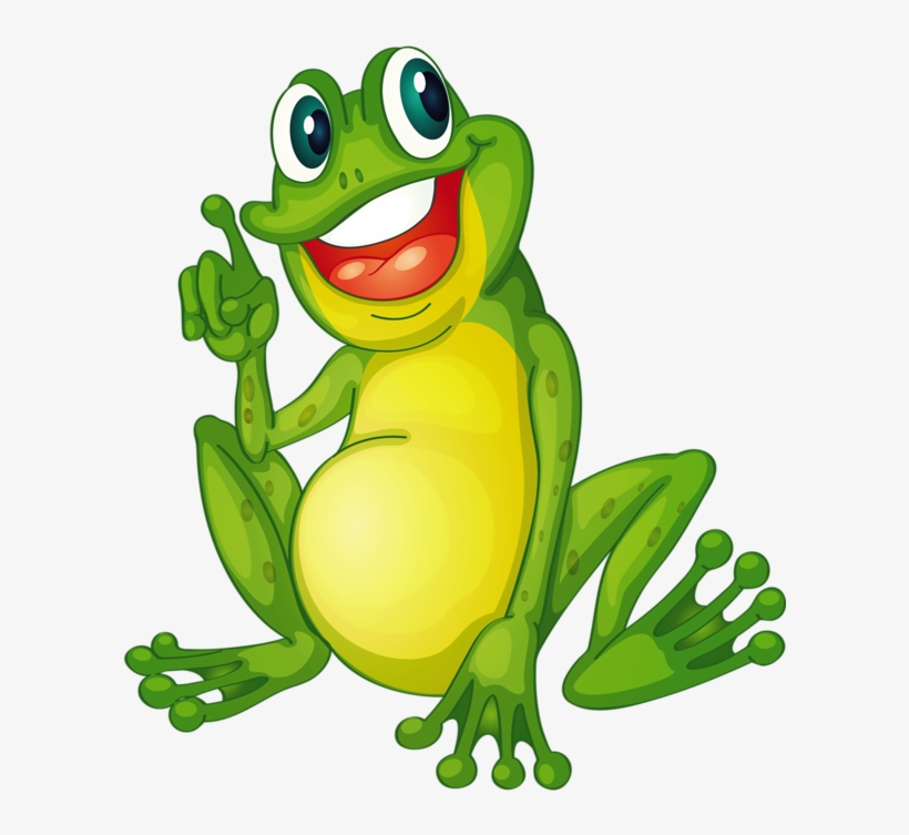 Amphibian Clipart Funny Frog - Funny Cartoon Frogs, transparent png