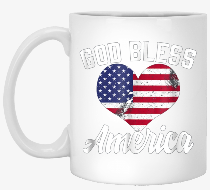 God Bless America Vintage Distressed Flag Heart Women - Corazon De Estados Unidos, transparent png