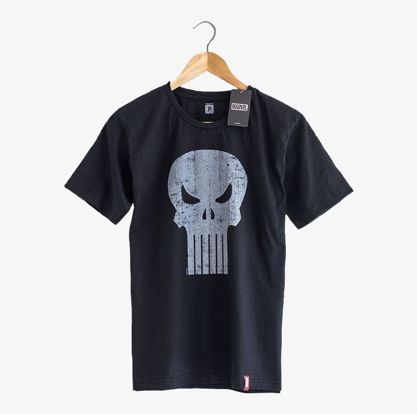 Camiseta Punisher Marvel - T-shirt, transparent png