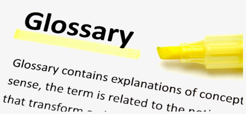 Glossary Terms, transparent png