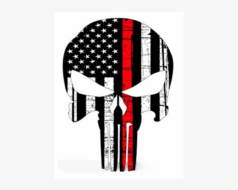 Thin Red Line - Thin Red Line Punisher Decal, transparent png