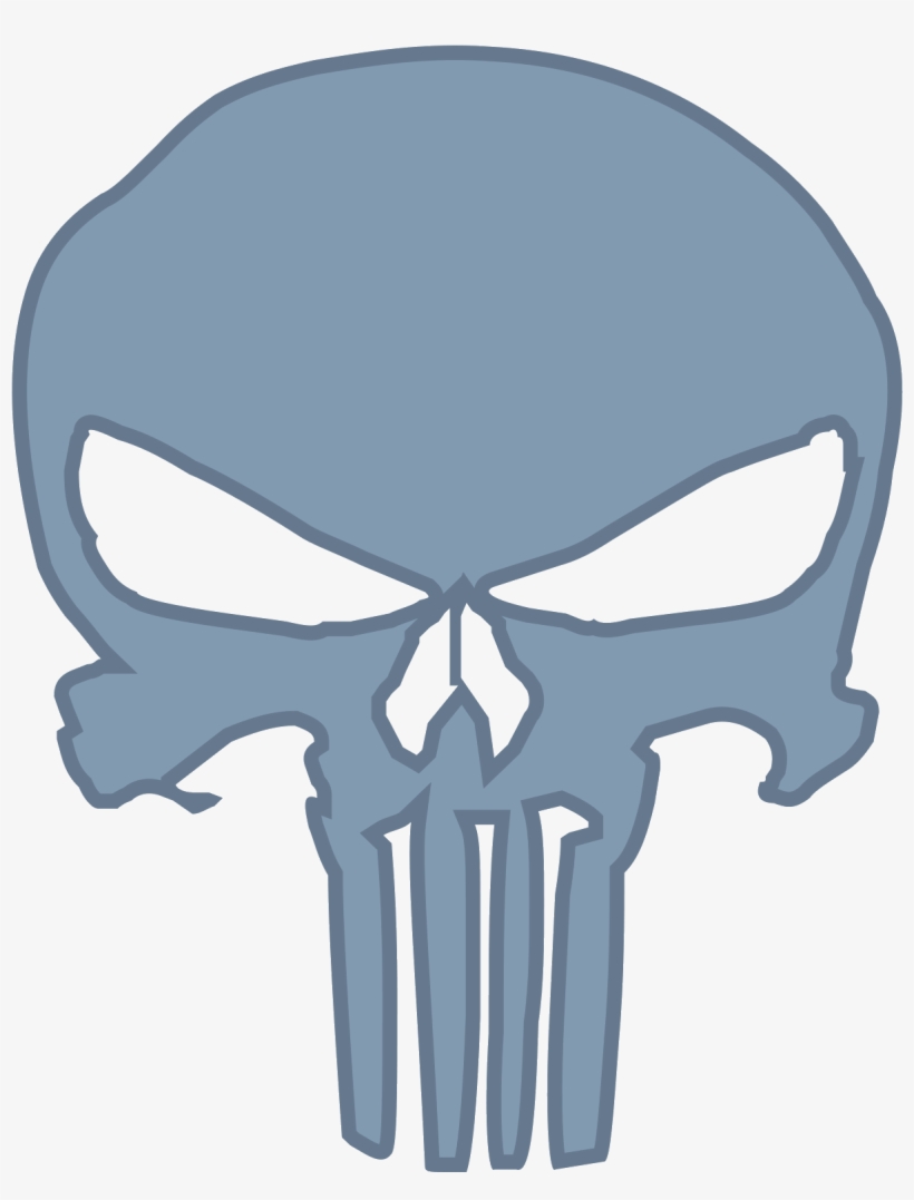 Download Gratuito Em Png E Svg - Punisher Skull Vector, transparent png