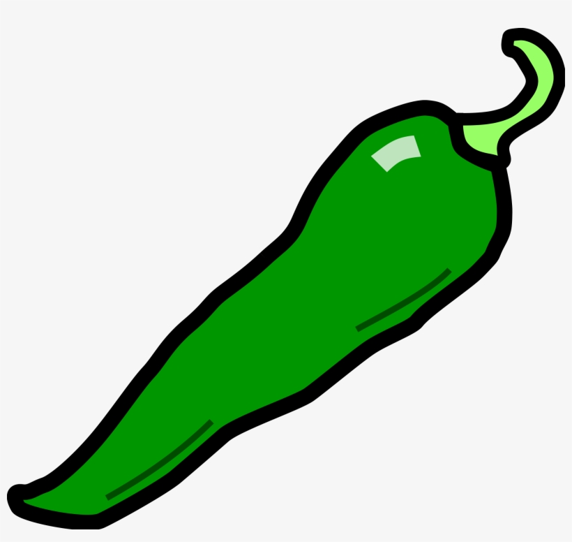 Banner Stock File Chilli Pepper Svg Wikimedia Commons - Green Chili Pepper Clipart, transparent png