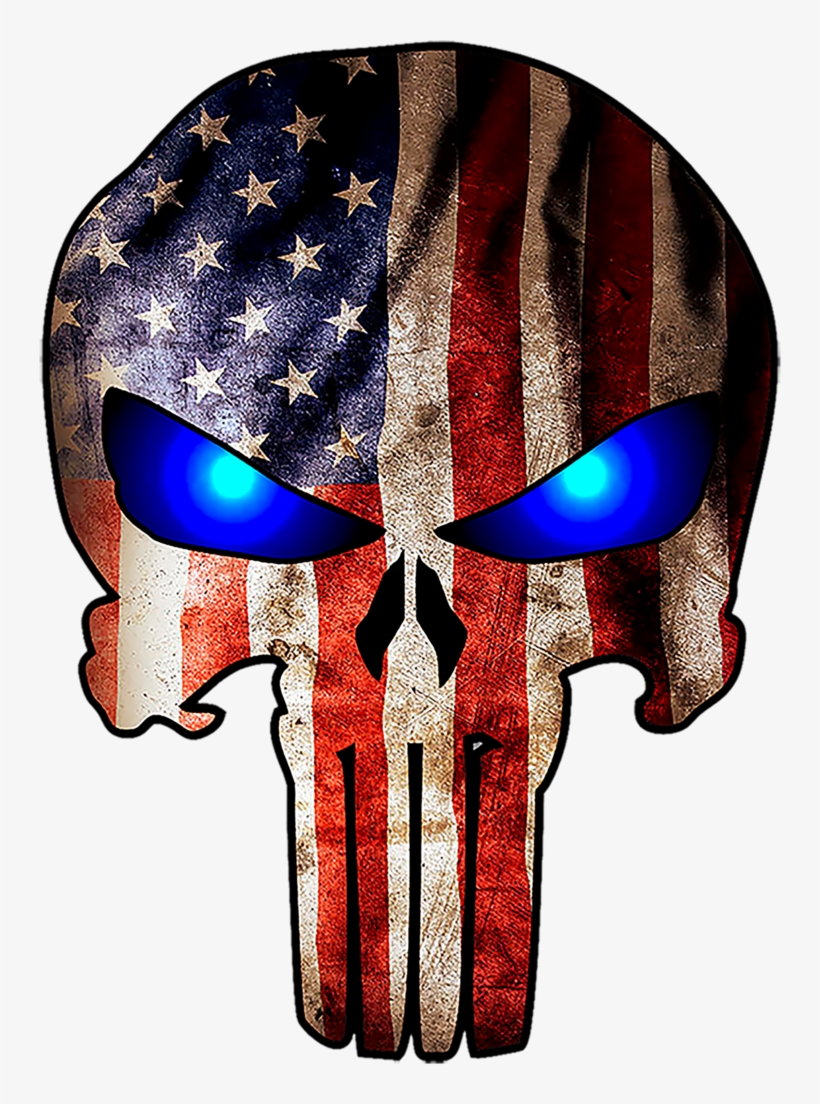 The Punisher - 4 Pack - Punisher With American Flag, transparent png