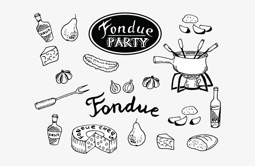 Nameadobestock - Fondue Doodle, transparent png