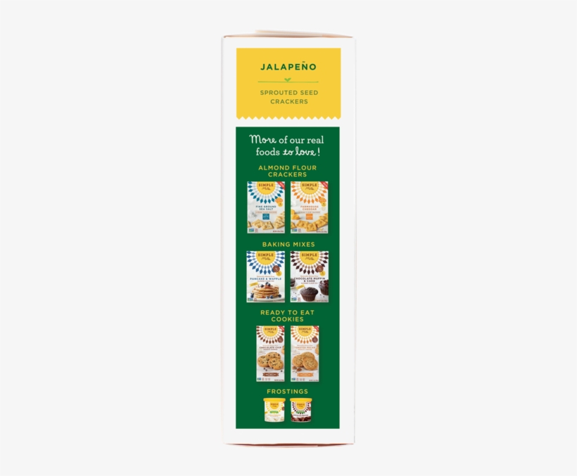 Simple Mills Black Pepper Almond Flour Crackers, 120g, transparent png