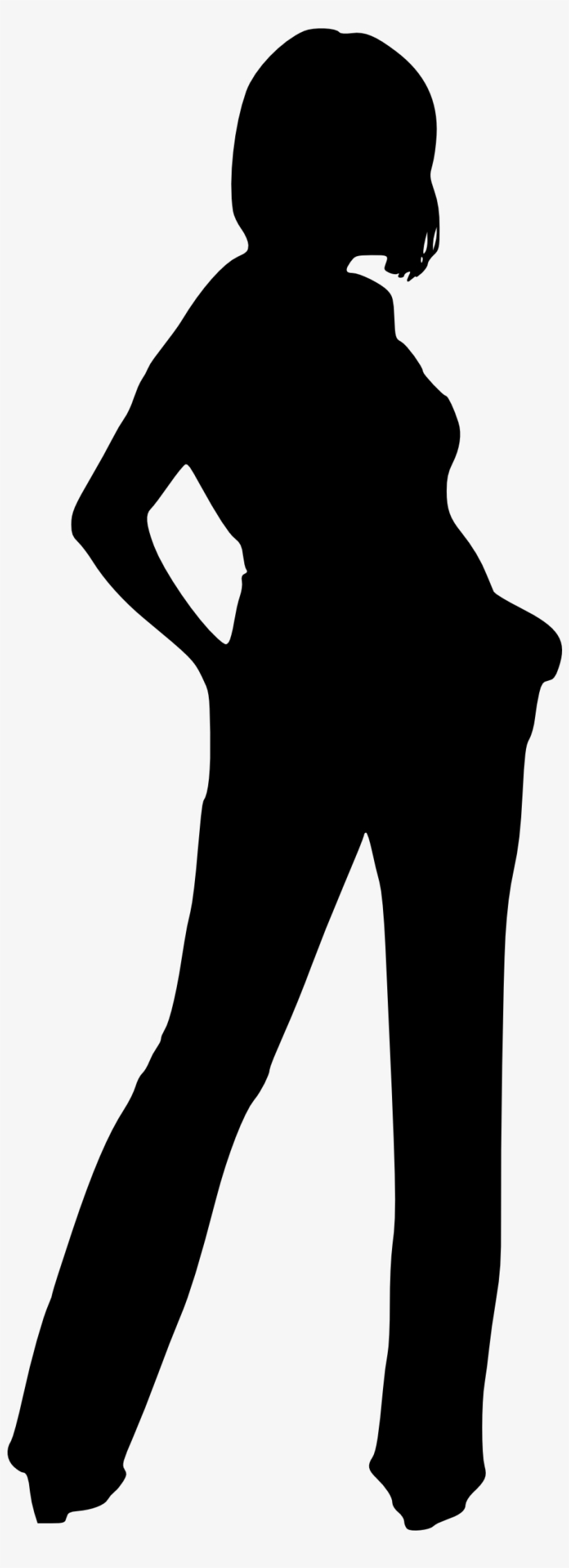 Free Download - Silhouette Girl Transparent, transparent png