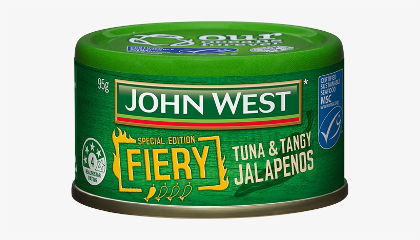 Fiery Tuna And Tangy Jalapeno 95g - John West Fiery Jalapeno Tuna 95g, transparent png
