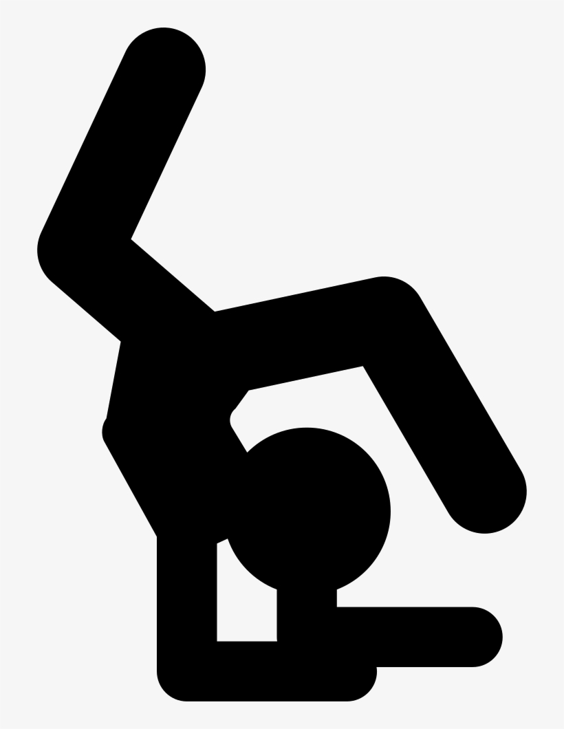 Artistic Gymnast Silhouette, transparent png