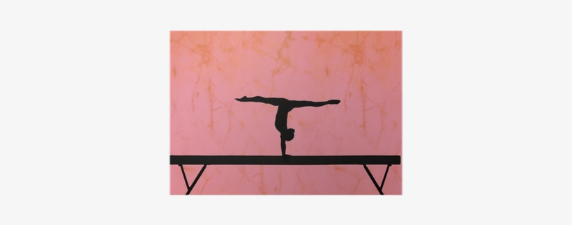 Gymnast Flip Silhouette, transparent png