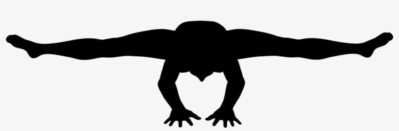 Silhouette Femme Gymnaste, transparent png