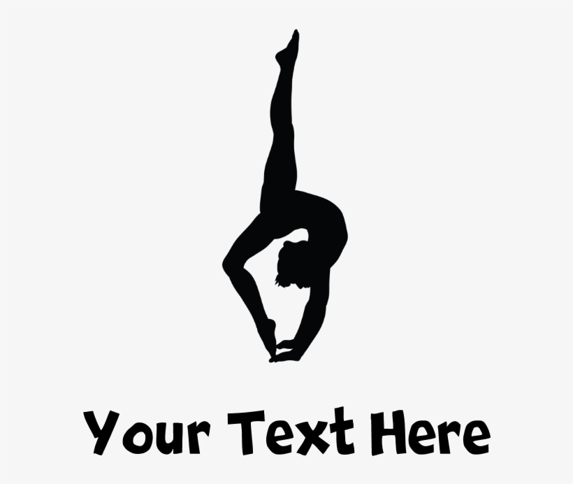 Gymnast Silhouette Boxer Shorts - Coyotes Howling Silhouette Sticker, transparent png