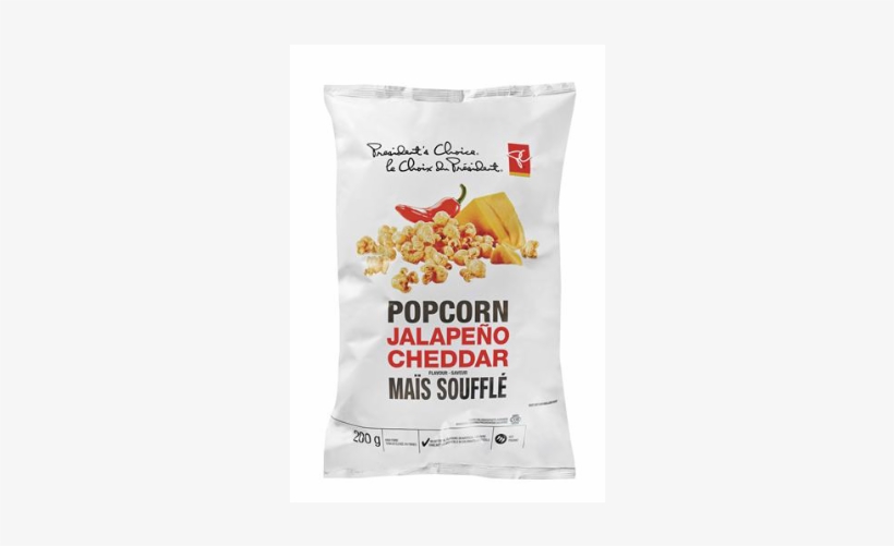 Pc Jalapeño Cheddar Flavour Popcorn - President's Choice Popcorn, transparent png