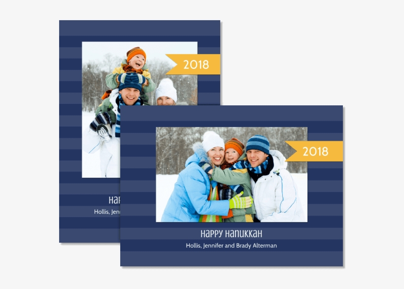 Banner Year Blue And Yellow - Joy And Cheer In The New Year Trifold Card | New Years, transparent png