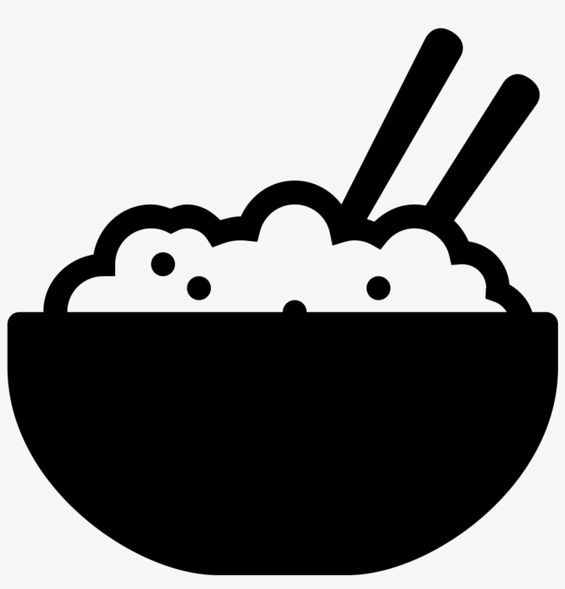 Rice Bowl Filled Icon - Rice Bowl Icon Png, transparent png