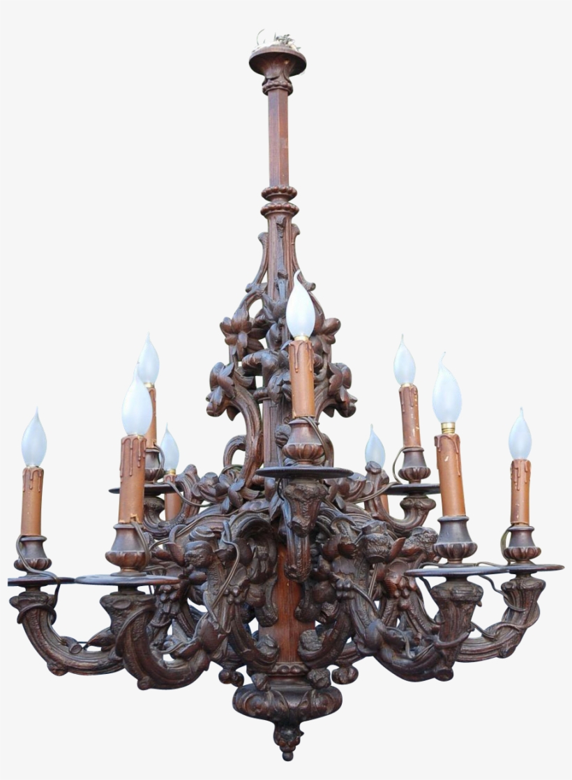 Victorian Chandelier Png - Light Fixture, transparent png