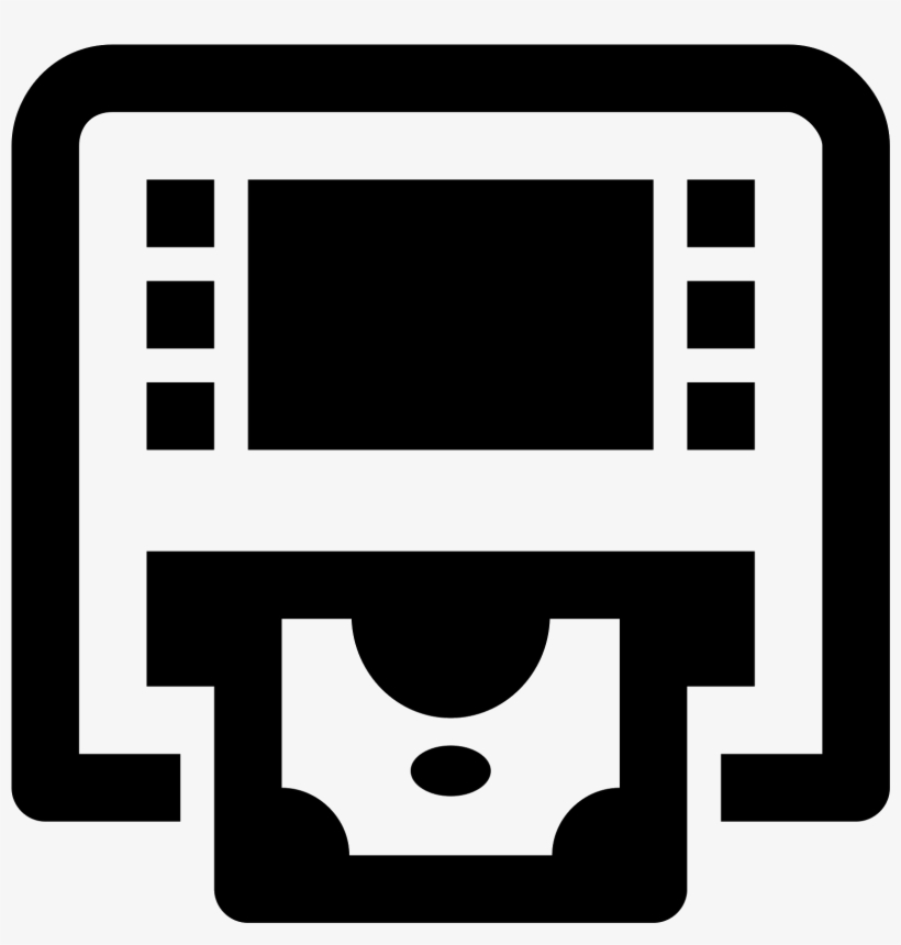 It's A Rectangle With A Cut-out Image As If Posted - Atm Icon Free, transparent png
