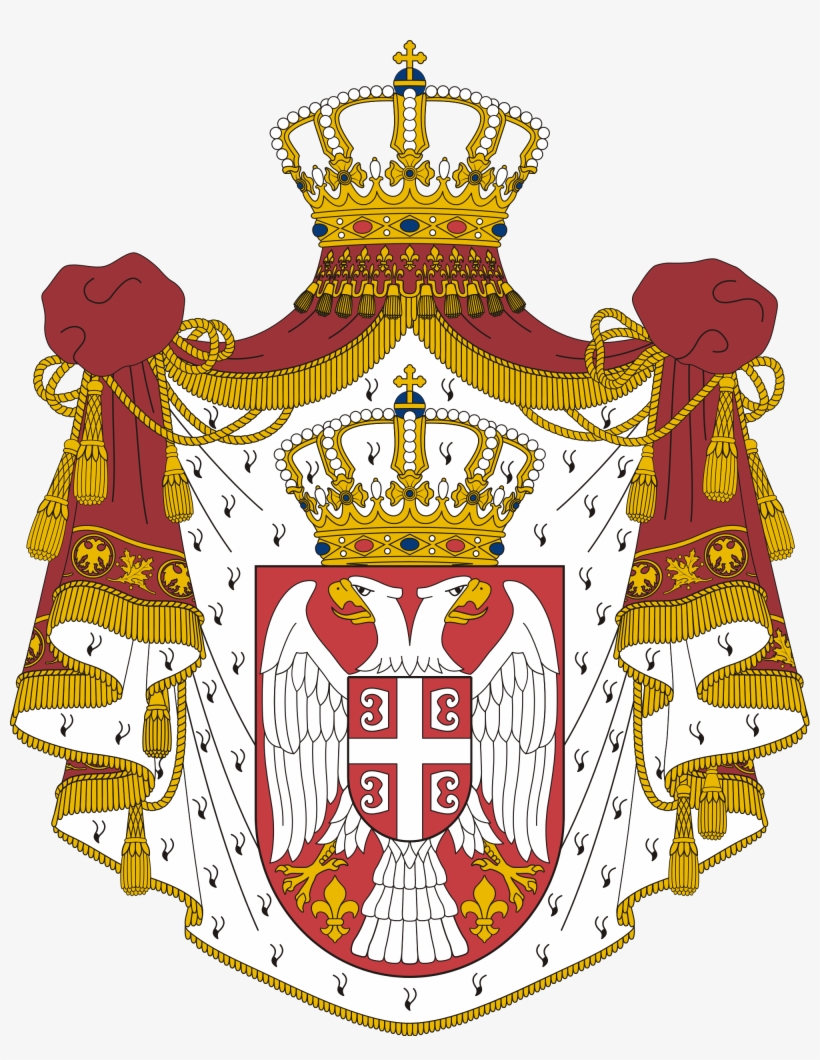 Coat Of Arms Of Serbia - Serbian Kingdom, transparent png
