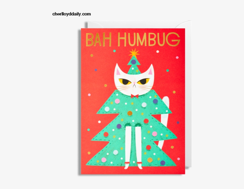 Bah Humbug Christmas Card By Allison Black Lagom Design - Bah Humbug Christmas Card, transparent png