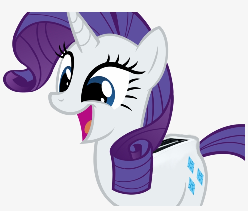 Turtl3, Happy, Rarity, Safe, Toaster, Wat - Friendship Is Magic Rarity, transparent png
