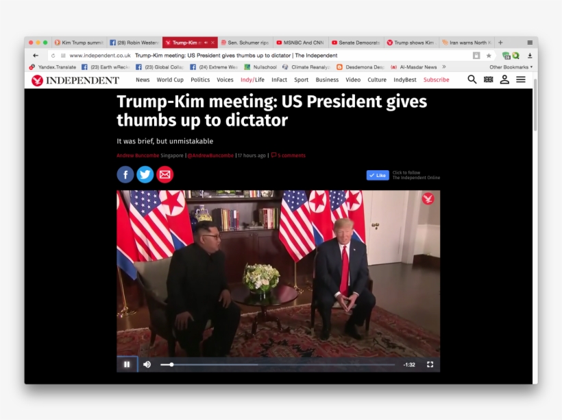 Us President Gives Thumbs Up To Dictator - 25, transparent png