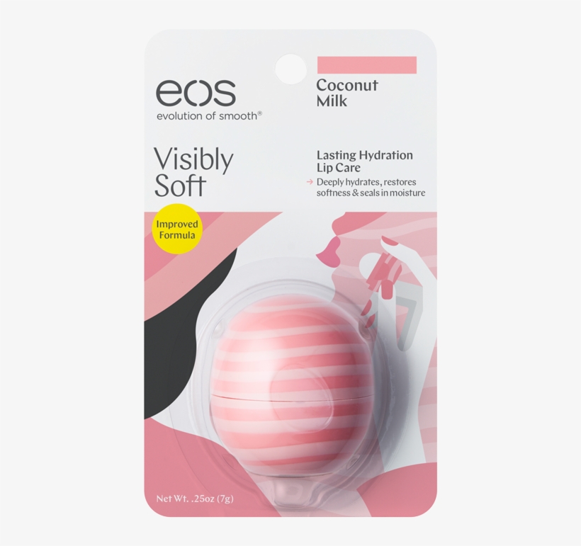 Coconut Milk - Evolutionofsmooth - Eos Visibly Soft Coconut Milk Lip Balm, transparent png