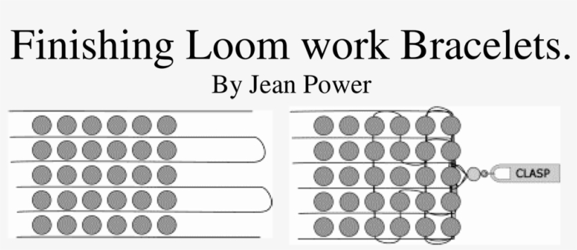Finishing Loom Work Bracelets - Number, transparent png