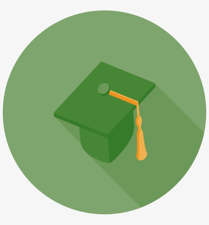 Graduation Cap Flat Icon, transparent png