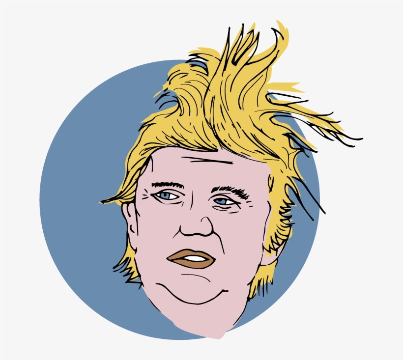 Tump-illustration - Voting, transparent png