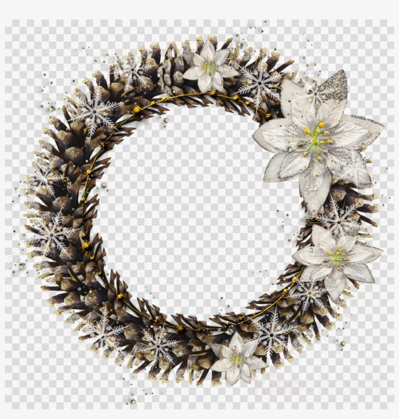 Download Round Christmas Borders Clipart Borders And - Transparent Christmas Round Frame Png, transparent png