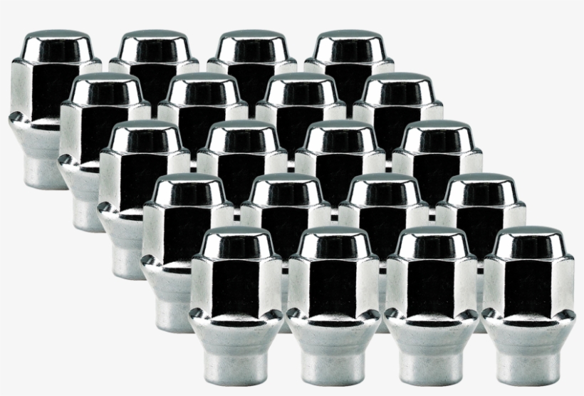 White Knight 7812-4 Chrome Et Bulge Lug Nut - 4 Piece, transparent png