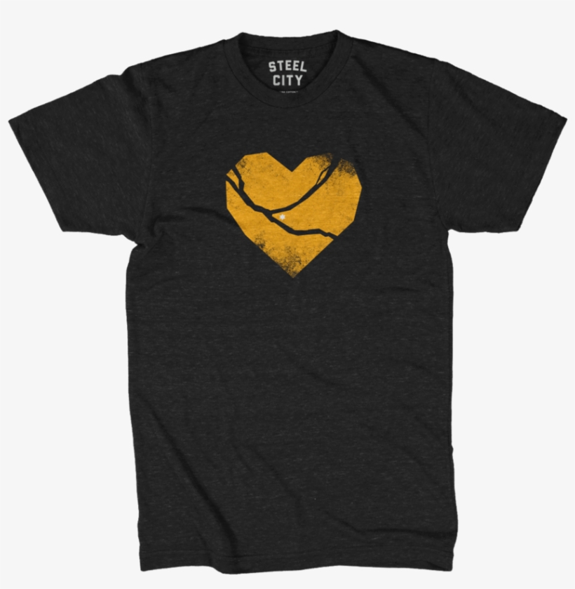 Broken Heart T-shirt - Stronger Than Hate Shirt Pittsburgh, transparent png