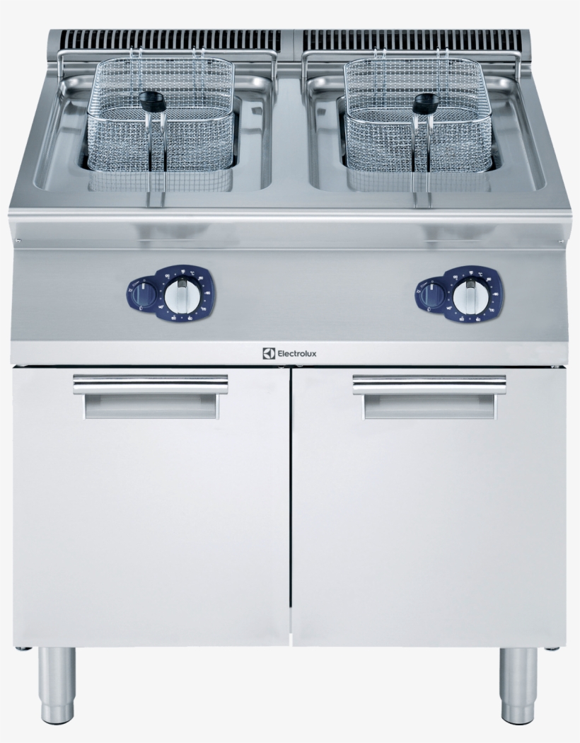 Two Wells Freestanding Gas Fryer - Double Well Deep Fryer, transparent png